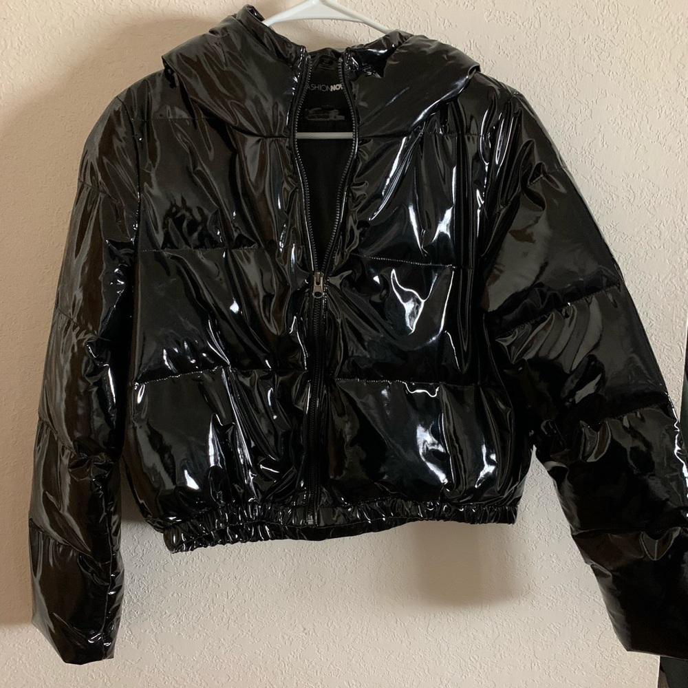 Black puffer jacket